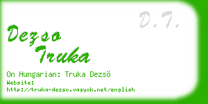 dezso truka business card